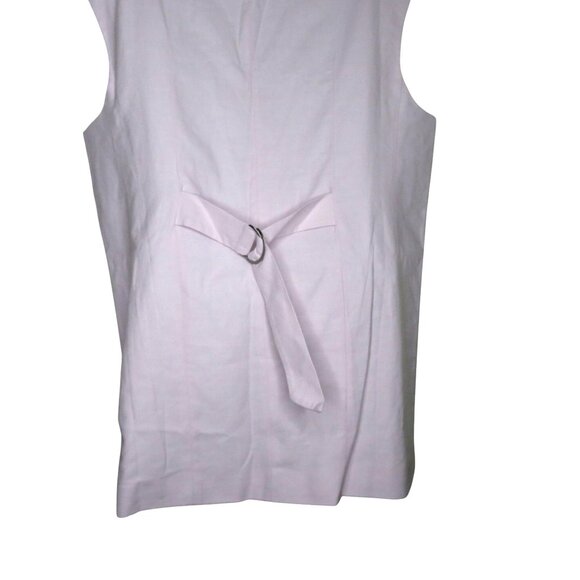 Topshop Womens Light Pink Button-Front Vest Pockets Adjustable Back Size US 6 - Picture 11 of 11